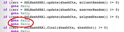 Example of Apple´s SSL bug